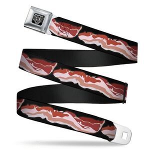 BUCKLE DOWN bacon belt webbing seatbelt regular‎ size unisex